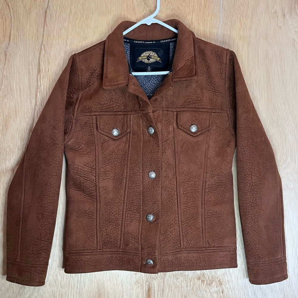 Elegant Brown Leather Jacket for Women